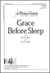 Grace Before Sleep SATB choral sheet music cover